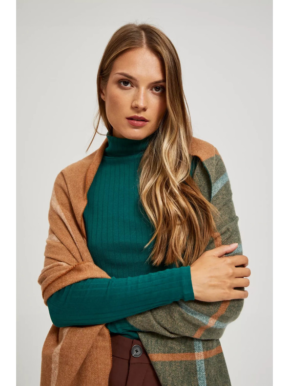 Moodo Smaragdzöld sál rojtokkal Moodo