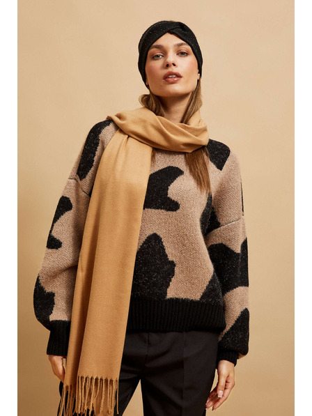 Moodo Sima sötét bézs sál Moodo