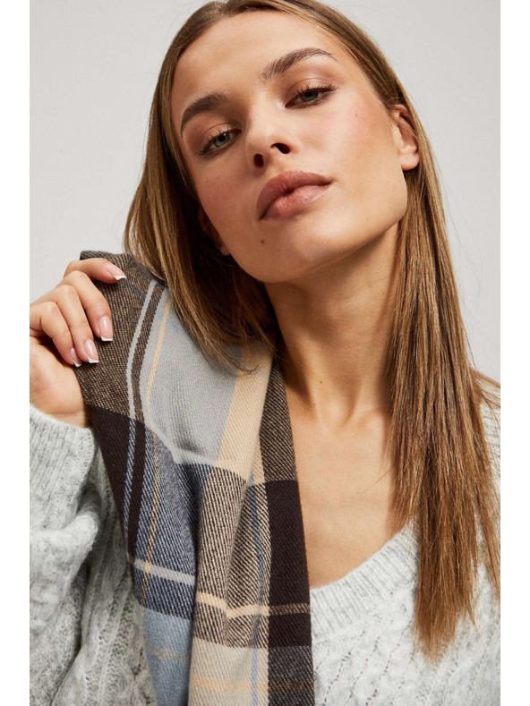 Moodo Barna rojtos kockás sál Moodo