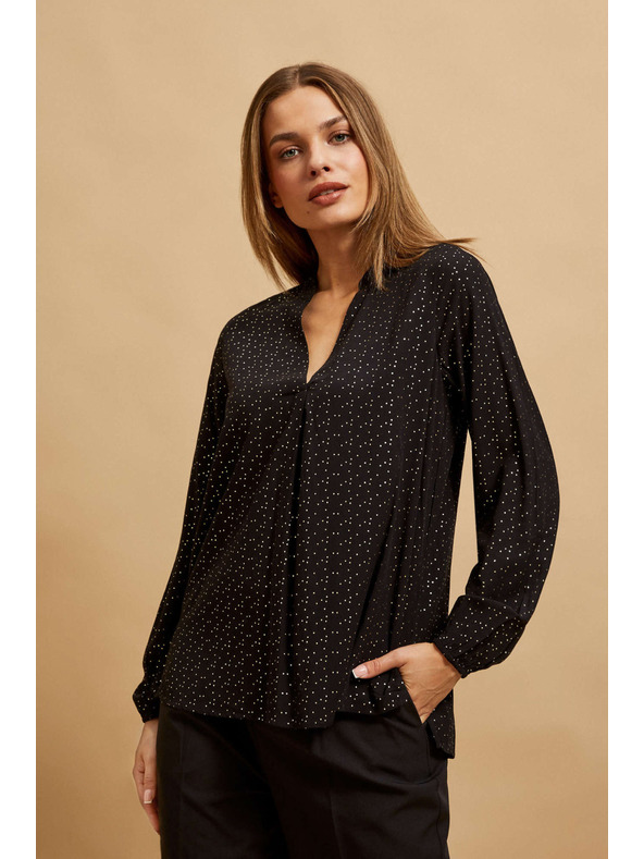 Moodo Fekete V-nyakú ing Moodo