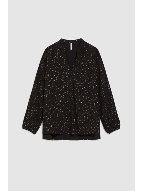 Moodo Fekete V-nyakú ing Moodo