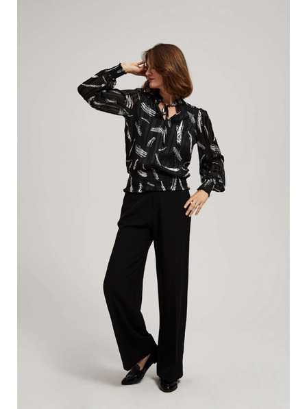 Moodo Fekete ing megkötős nyakrésszel Moodo