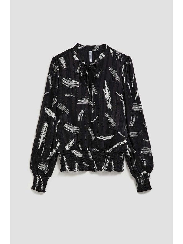 Moodo Fekete ing megkötős nyakrésszel Moodo