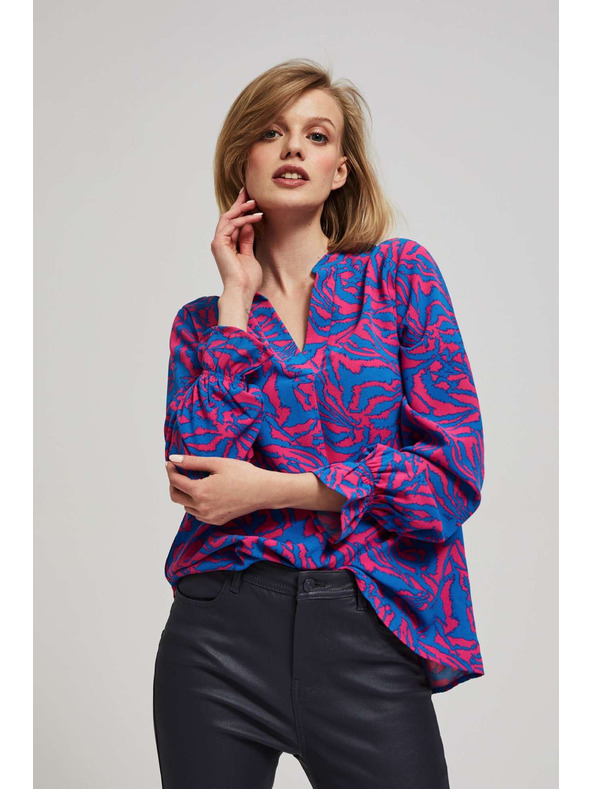 Moodo V-nyakú ing fukszia Moodo