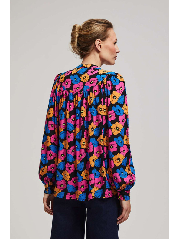 Moodo Fekete virágmintás ing Moodo