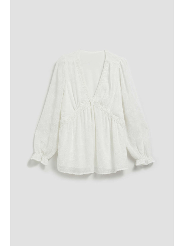 Moodo Fehér ing felfújt ujjakkal Moodo