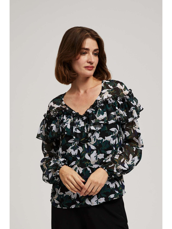 Moodo Fodros, virágmintás ing Moodo