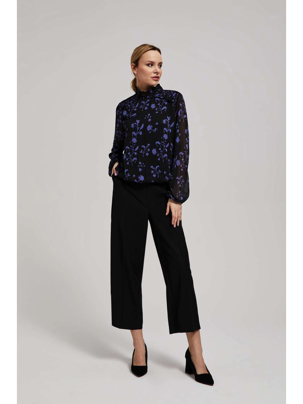 Moodo Fekete virágmintás ing Moodo