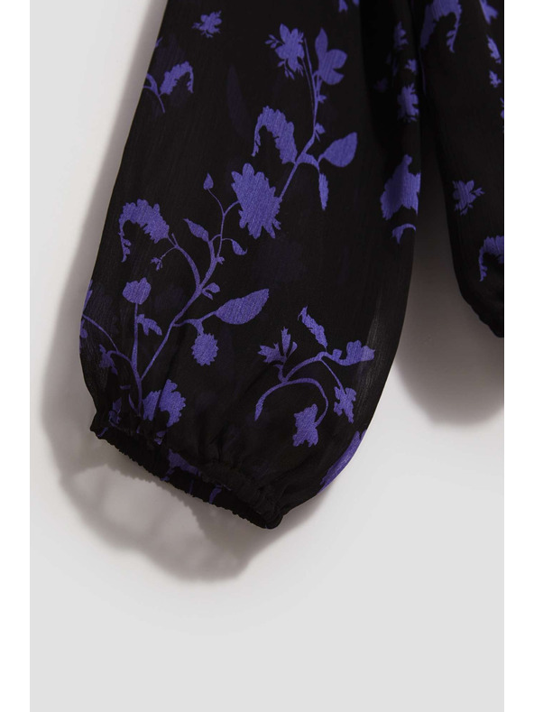 Moodo Fekete virágmintás ing Moodo