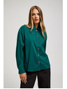 Moodo Smaragdzöld blúz díszgombokkal Moodo
