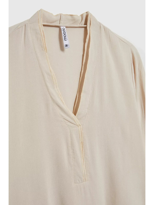 Moodo Sima hosszú ujjú bézs ing Moodo