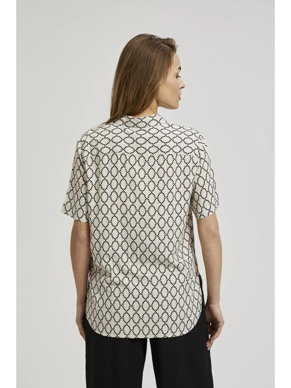 Moodo Bézs gombos mintás ing Moodo