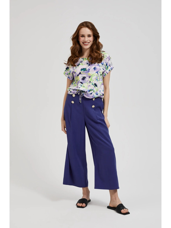 Moodo Lila virágmintás ing Moodo