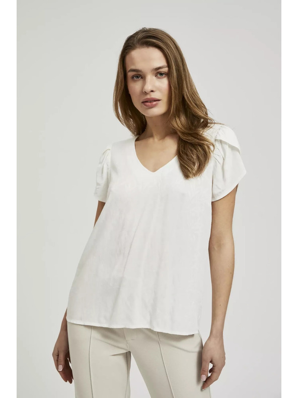 Moodo Fehér V-nyakú ing Moodo