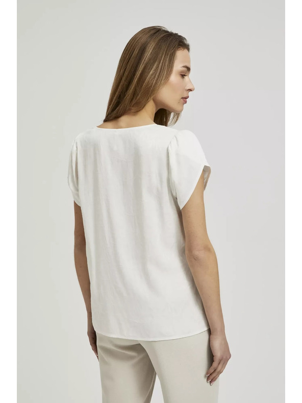 Moodo Fehér V-nyakú ing Moodo