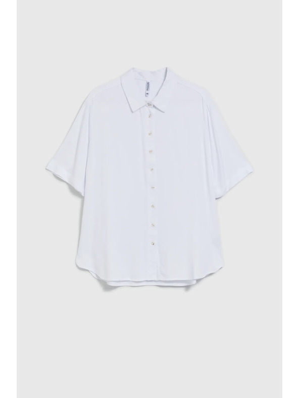 Moodo Fehér viszkóz ing gallérral Moodo