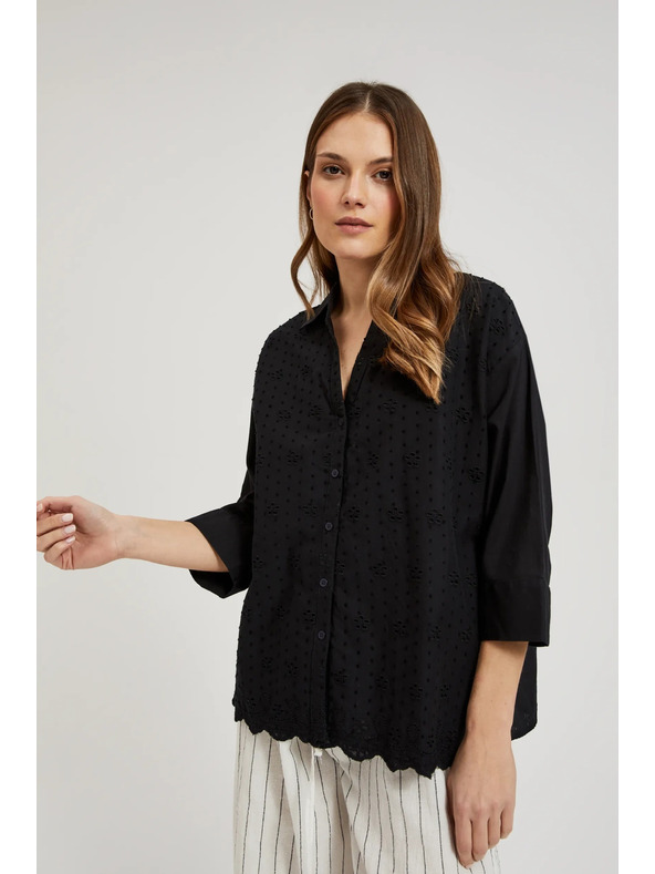 Moodo Fekete oversize gombos ing Moodo