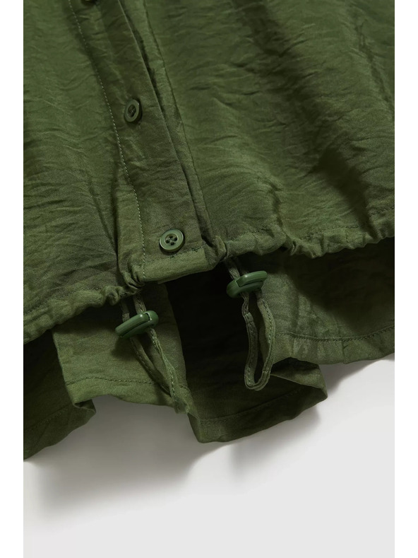 Moodo Khaki ing zsebekkel és feltűrt ujjakkal Moodo