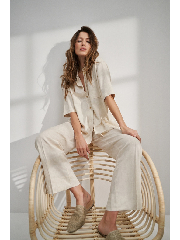 Moodo Bézs len ing zsebbel Moodo