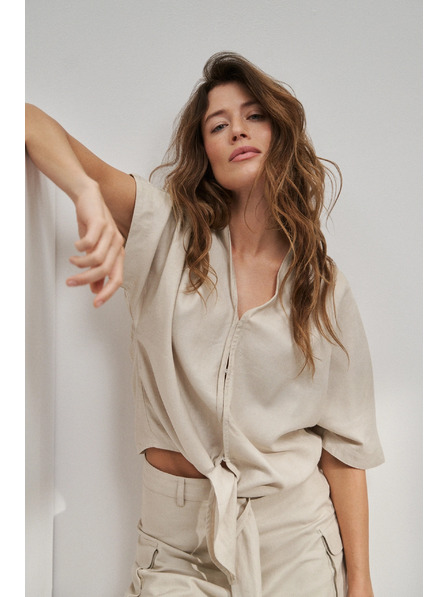 Moodo Len ing megkötővel, bézs Moodo