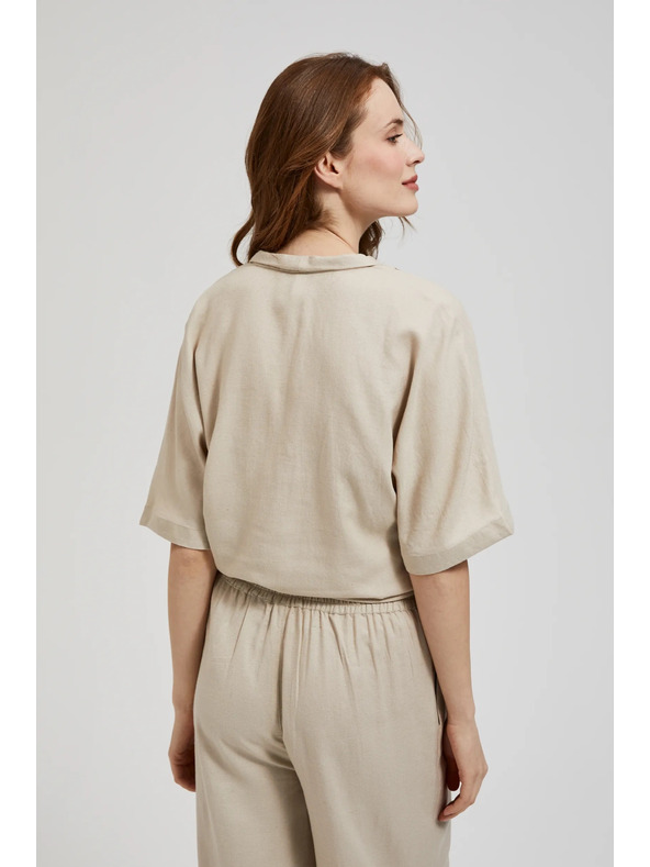 Moodo Len ing megkötővel, bézs Moodo