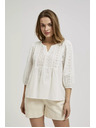 Moodo Fehér 3/4-es ujjú felső Moodo
