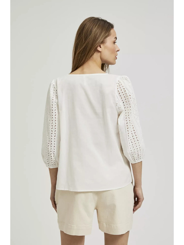 Moodo Fehér 3/4-es ujjú felső Moodo