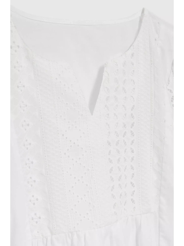 Moodo Fehér 3/4-es ujjú felső Moodo