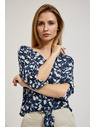 Moodo Kék virágos ing megkötővel Moodo