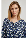 Moodo Kék virágos ing megkötővel Moodo