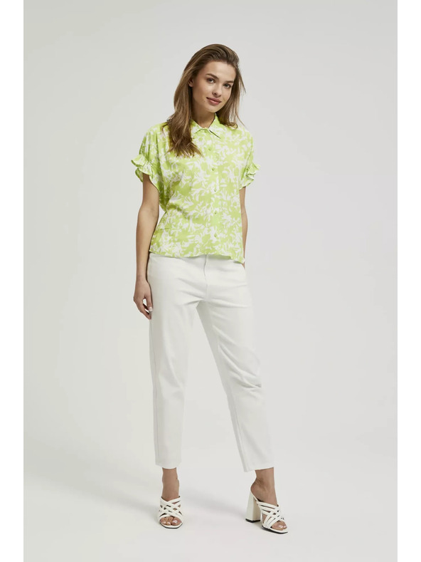 Moodo Zöld ing ráncolt ujjakkal Moodo