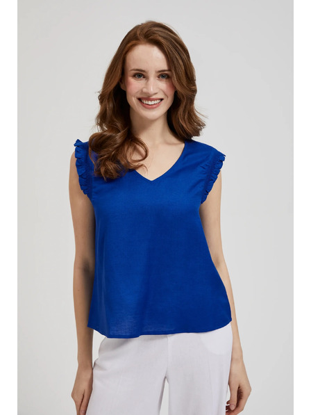 Moodo Kék ing fodros vállal Moodo