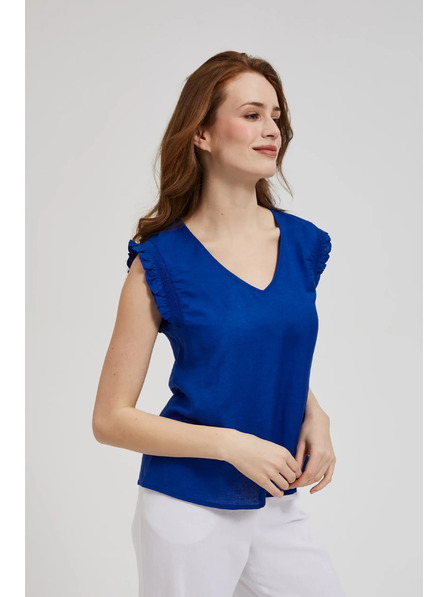 Moodo Kék ing fodros vállal Moodo