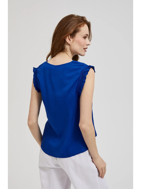 Moodo Kék ing fodros vállal Moodo