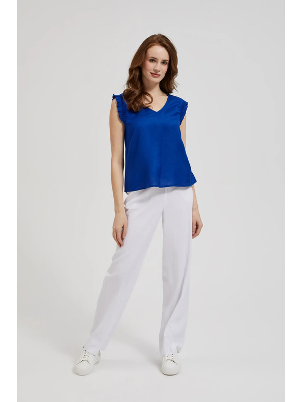 Moodo Kék ing fodros vállal Moodo