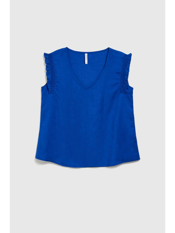 Moodo Kék ing fodros vállal Moodo