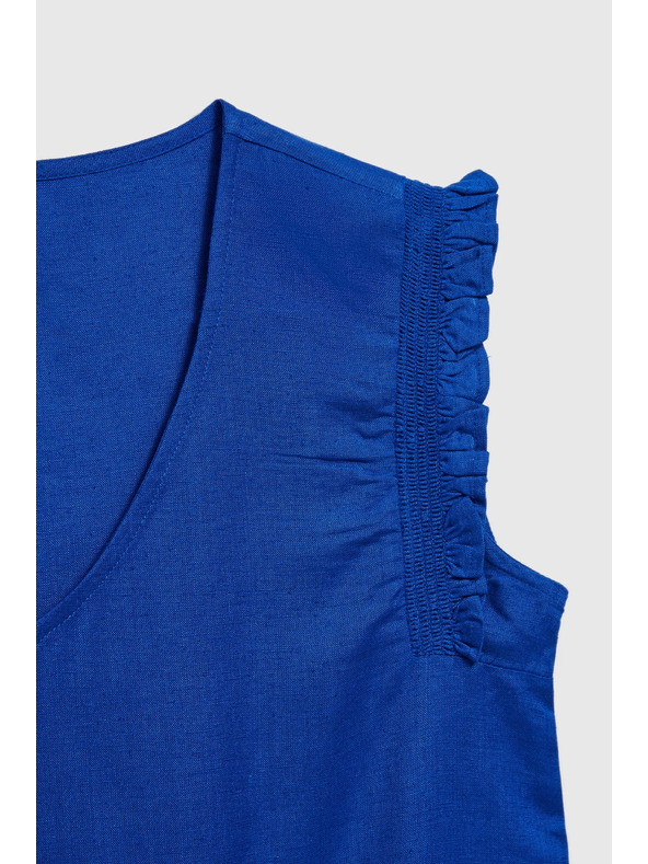 Moodo Kék ing fodros vállal Moodo