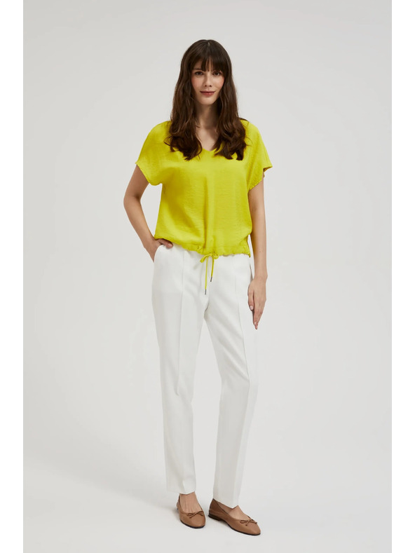 Moodo V-nyakú ing derékban megkötővel, zöld Moodo