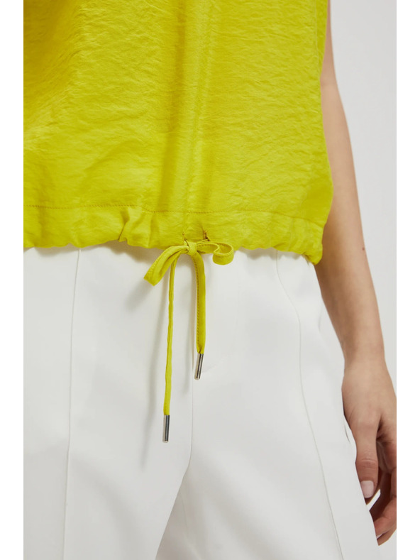 Moodo V-nyakú ing derékban megkötővel, zöld Moodo