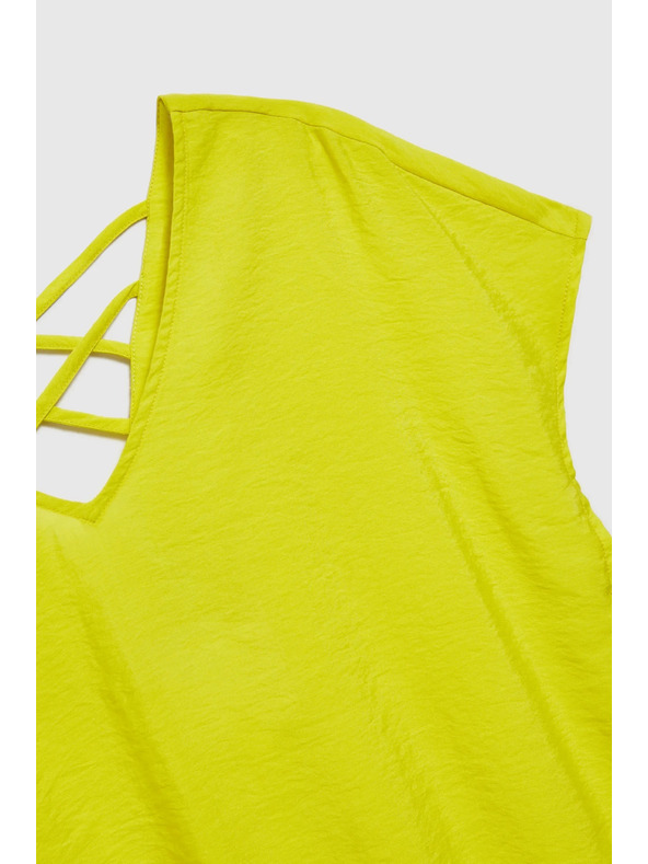 Moodo V-nyakú ing derékban megkötővel, zöld Moodo