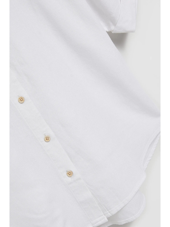 Moodo Fehér ing rövid és bő ujjakkal Moodo