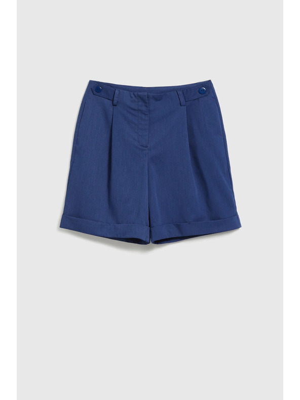 Moodo Sötétkék térdig érő rövidnadrág Moodo