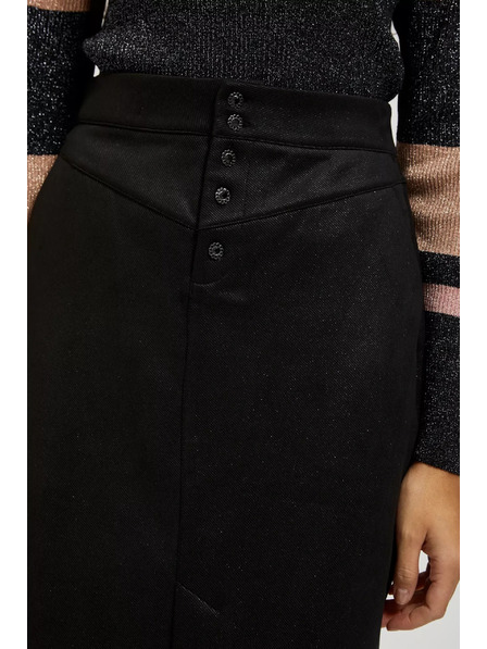 Moodo Ceruska szoknya díszgombokkal fekete Moodo