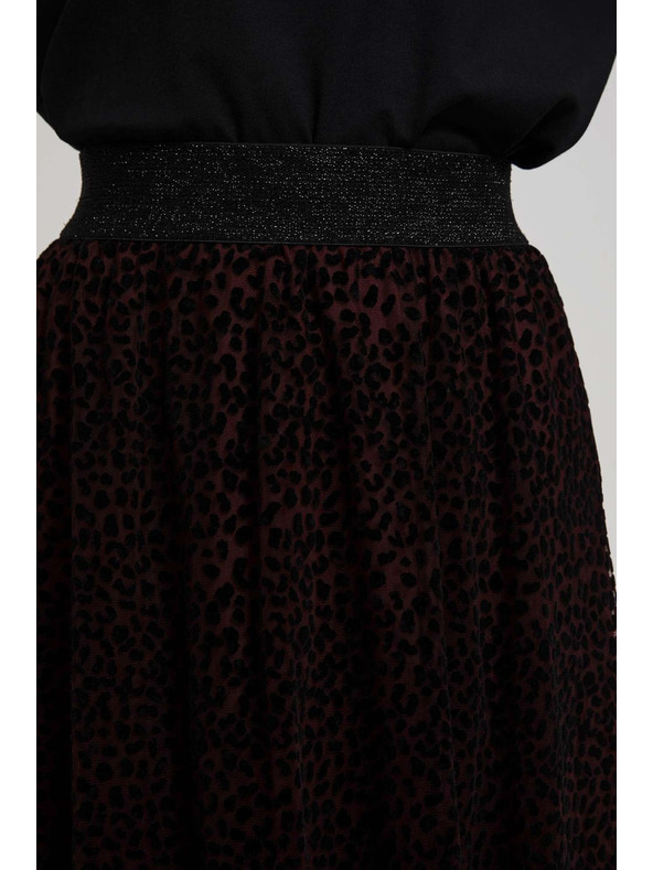 Moodo Bő midi szoknya gesztenyebarna Moodo