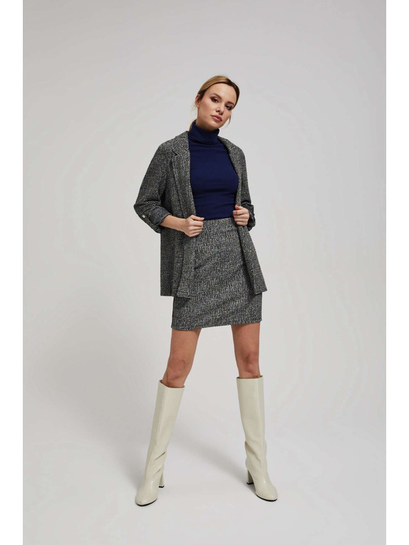 Moodo Karcsúsított fekete szoknya Moodo