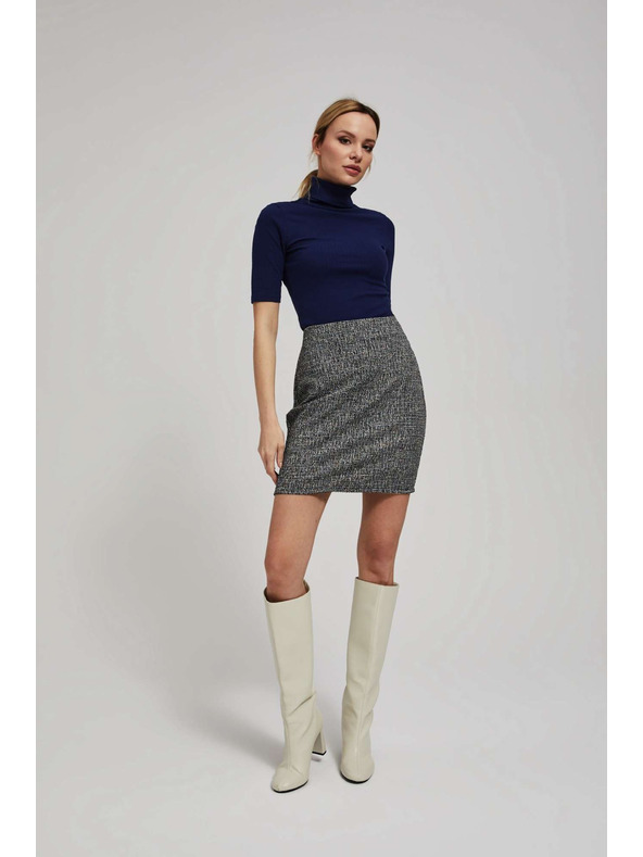 Moodo Karcsúsított fekete szoknya Moodo