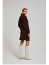 Moodo Karcsúsított gesztenyebarna térdig érő szoknya Moodo