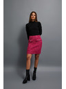 Moodo Tweed stílusú szoknya rózsaszín Moodo