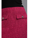 Moodo Tweed stílusú szoknya rózsaszín Moodo