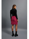 Moodo Tweed stílusú szoknya rózsaszín Moodo